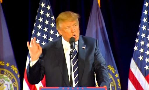 Trump åpner sin tale for velgerne ved å angripe Clinton