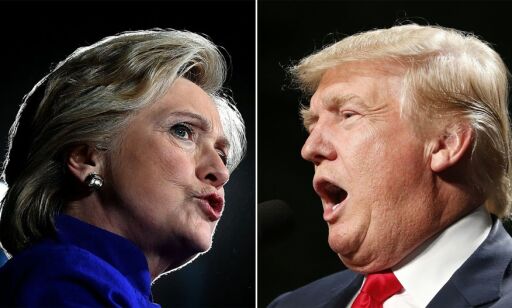 Donald og Hillarys valgkamp på ett minutt