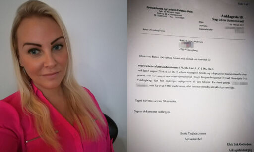 Rikke ble tiltalt for å dele bilder av mannen som blottet seg for datteren. I dag falt dommen