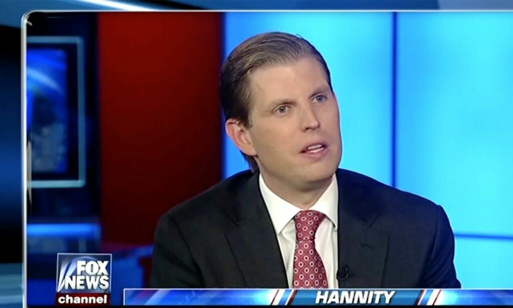 Eric Trump om demokrater: - For meg er de ikke engang ekte mennesker