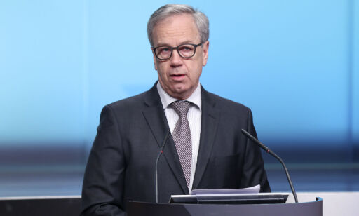 Oslo 20170316.
Sentralbanksjef Øystein Olsen kunngjorde torsdag at styringsrenten holdes uendret på 0,5 prosent.
Foto: Vidar Ruud / NTB scanpix