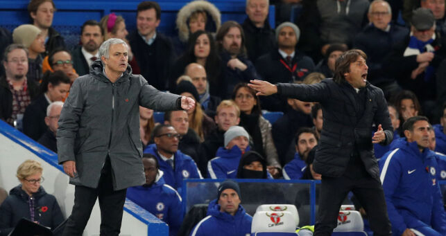 Opptakten til helgas snakkis. Slik forklarer Mourinho og Conte «bråket»