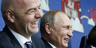 Fotballpresidenten vår er litt gravid mens FIFA-boss Infantino slikker Putin opp etter ryggen