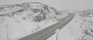 I går var det varmerekord - i dag kom snøen