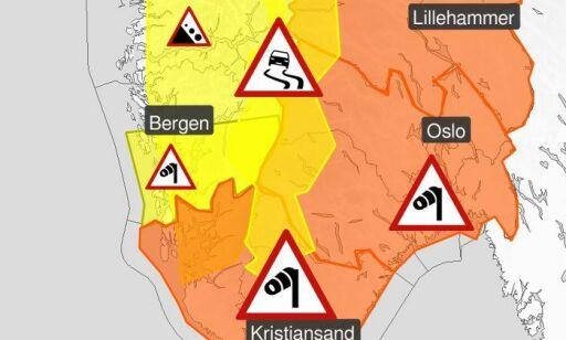 Forbered deg på snø og vanskelige kjøreforhold dersom du skal til fjells