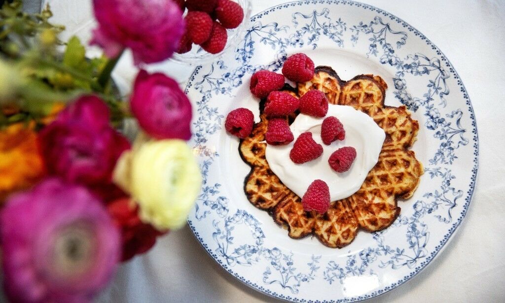 You can eat these waffles for lunch